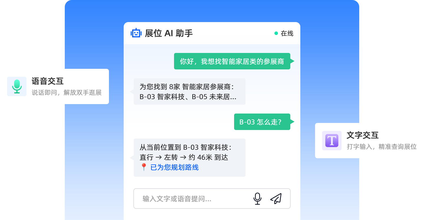 AI智能体展会随行界面