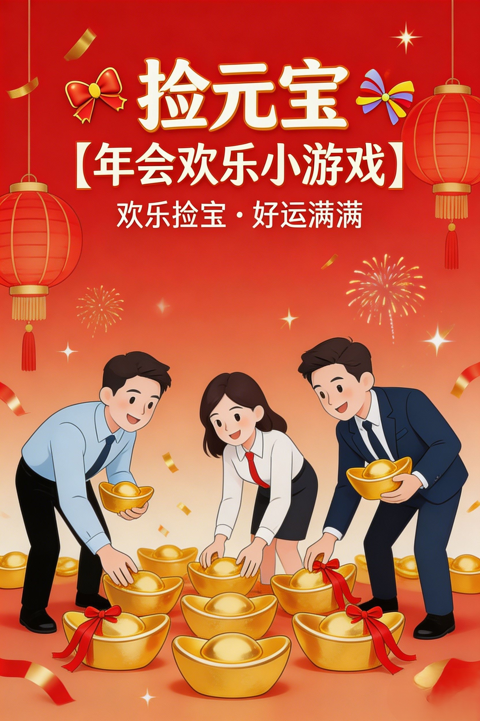 年会捡元宝小游戏